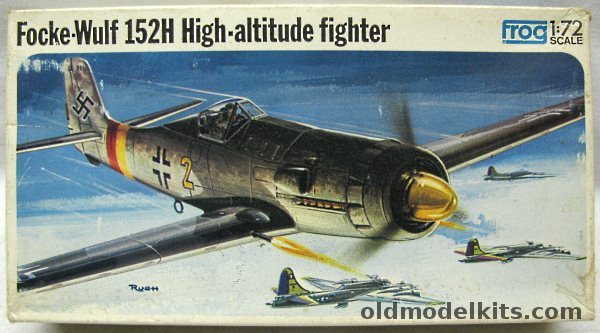 Frog 1/72 Focke Wulf Ta-152  - 2 Staffel/1 Gruppe/JG301 Staffelkapitans Aircraft Defense of the Reich 1945 or 1st Staffel/II Gruppe/JG3 Defense of the Reich 1945, F424 plastic model kit